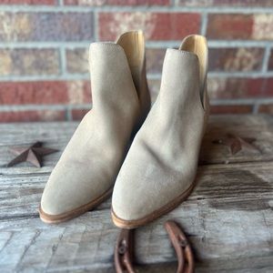 Free People Charm Double V Ankle Boot in Camel